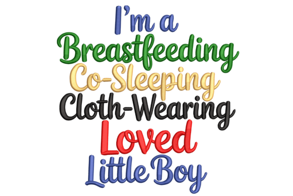 Breastfeeding Co-Sleeping Boy: Modern Embroidery Review