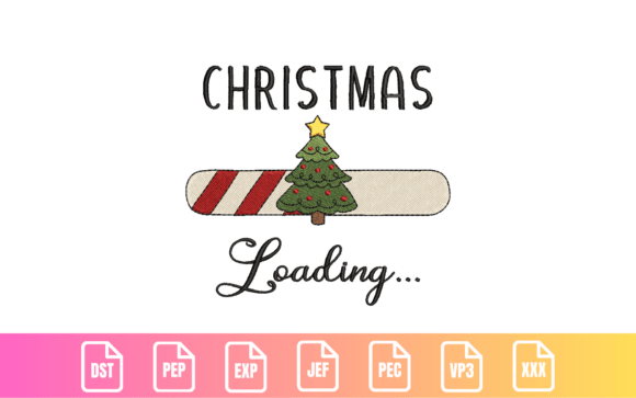 Christmas Loading: A Modern Embroidery Design Review