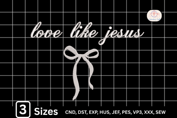Coquette Bow Christian Love Like Jesus Design Review