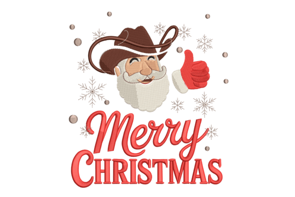 Cowboy Santa Merry Christmas Design Review