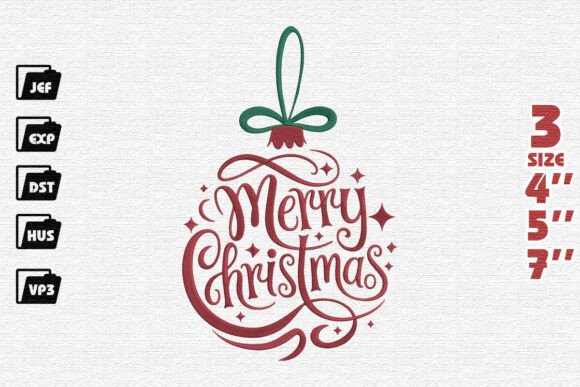 Elegant Calligraphic Christmas Ornament Design Review