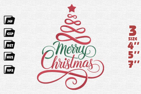 Elegant Merry Christmas Ribbon Tree Design Review