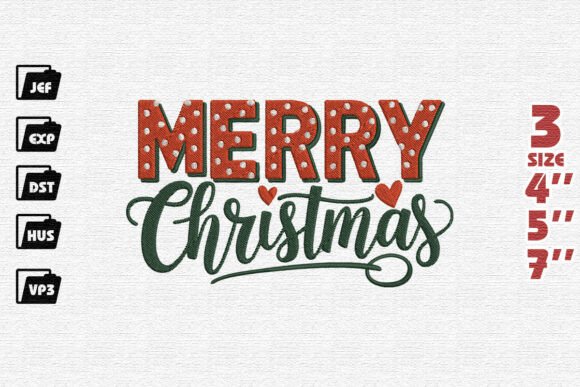 Festive Polka Dot Merry Christmas Design Review