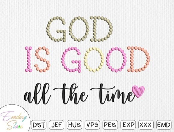 God is Good All the Time: Holiday Embroidery Review