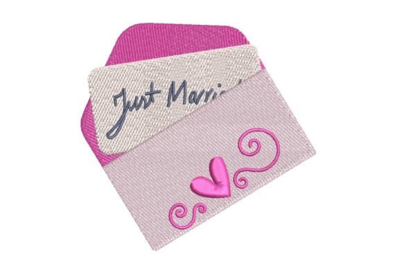 Just Married Envelope Embroidery Design Review