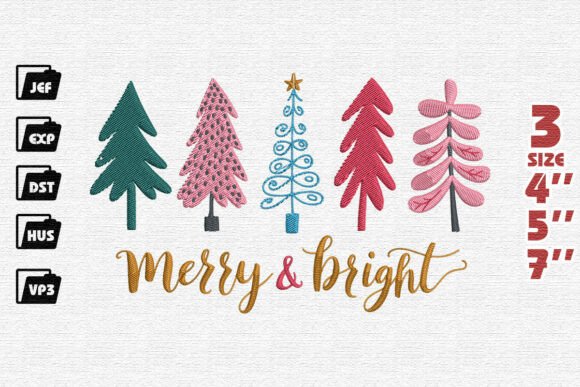 Merry Bright Whimsical Trees Embroidery Review