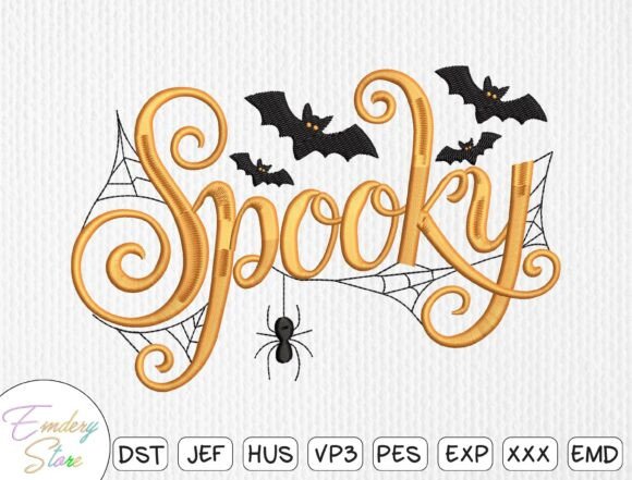 Spooky Halloween: Elegant Embroidery for Sellers